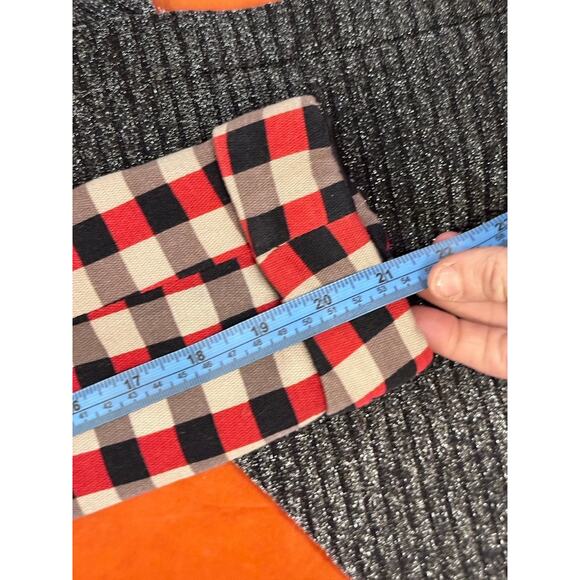 Chic Vintage Blazer with Retro Checkered Pattern and Elegant Peplum Detail - Picture 8 of 8